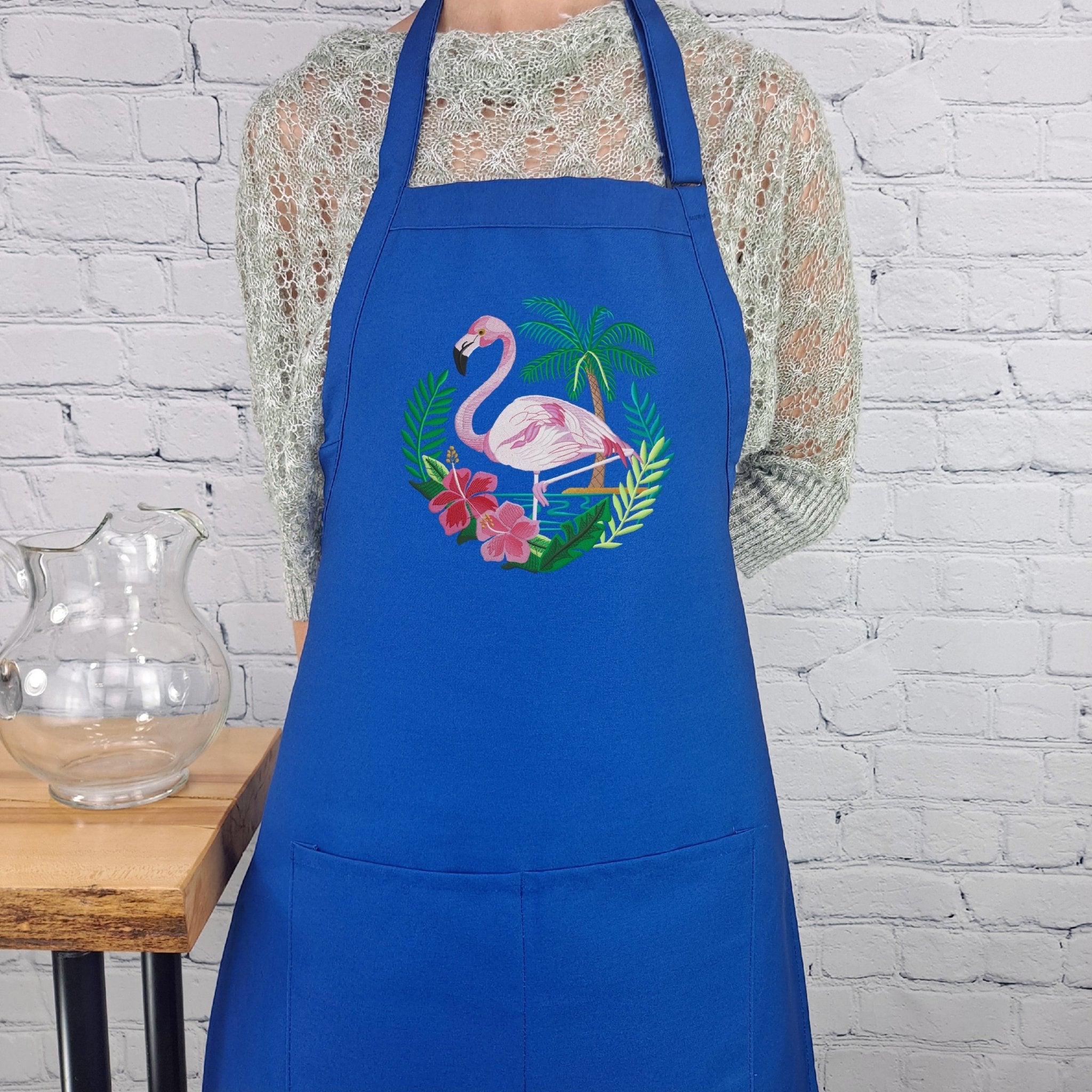 {{product_title}} – {{color}} embroidered kitchen apron