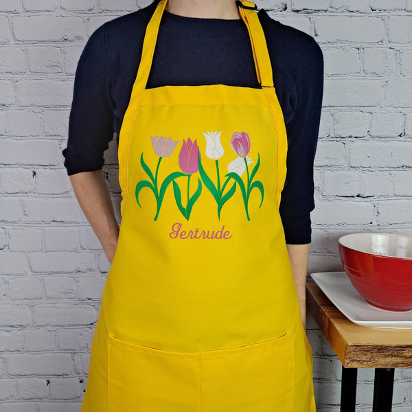 {{product_title}} – {{color}} embroidered kitchen apron
