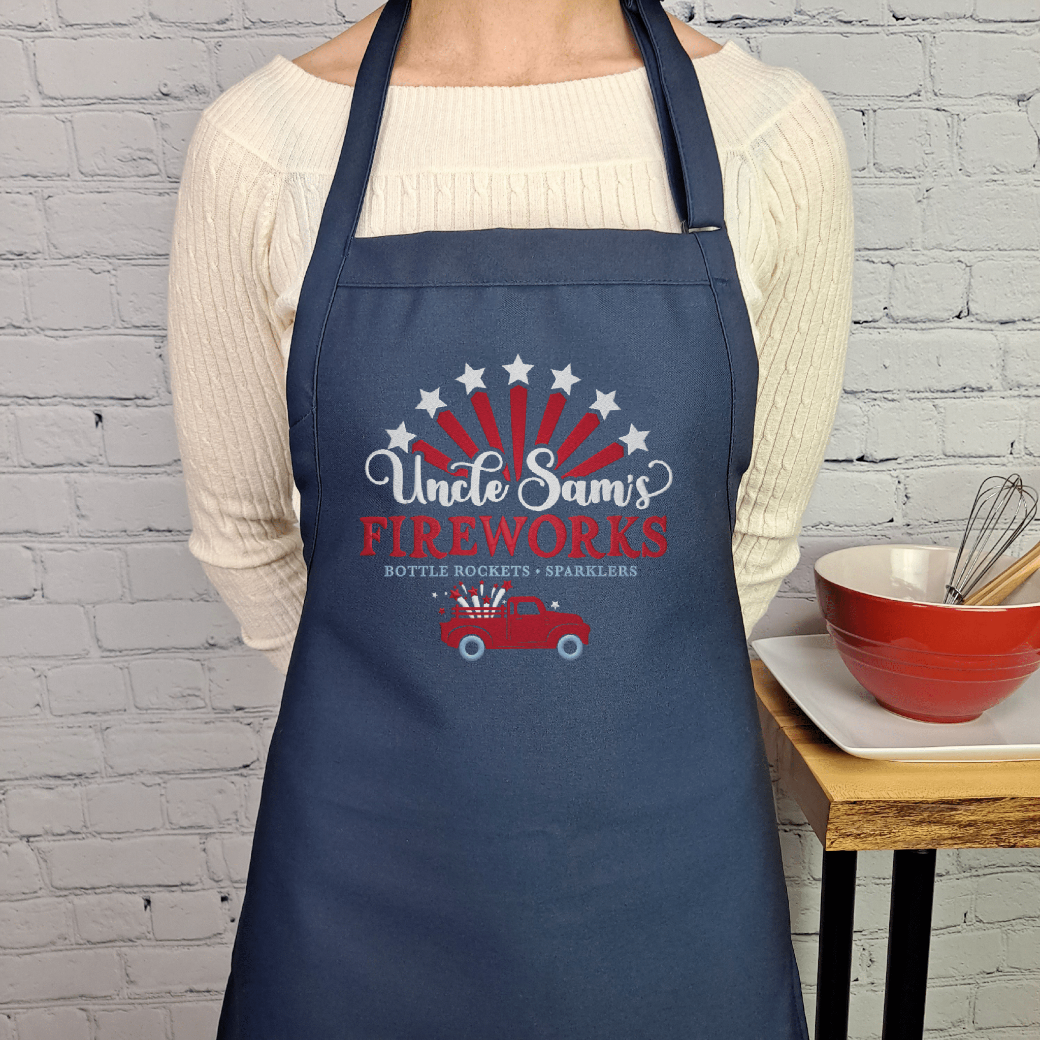 {{product_title}} – {{color}} embroidered kitchen apron