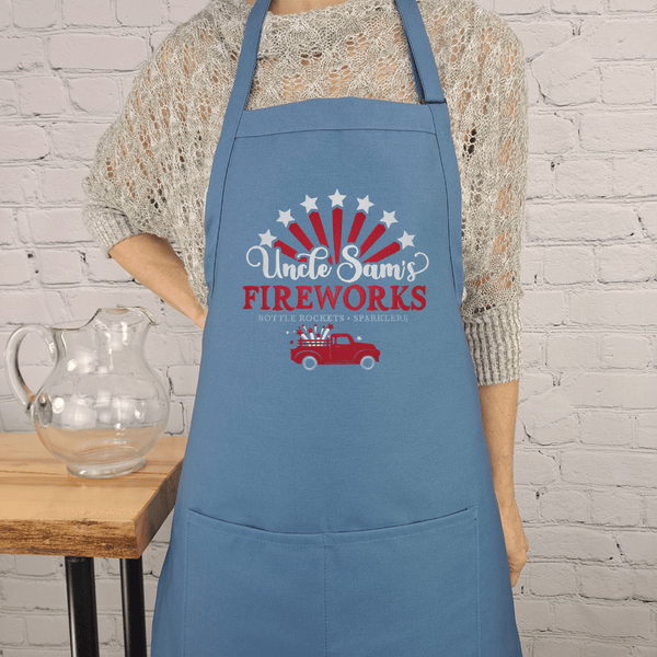 {{product_title}} – {{color}} embroidered kitchen apron