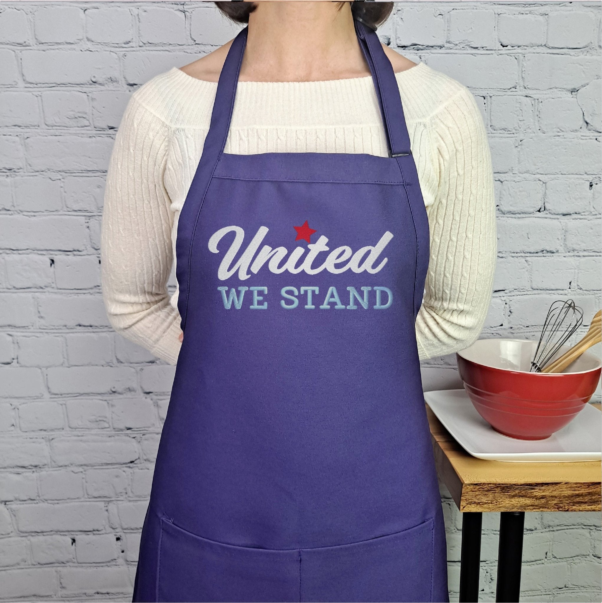 {{product_title}} – {{color}} embroidered kitchen apron