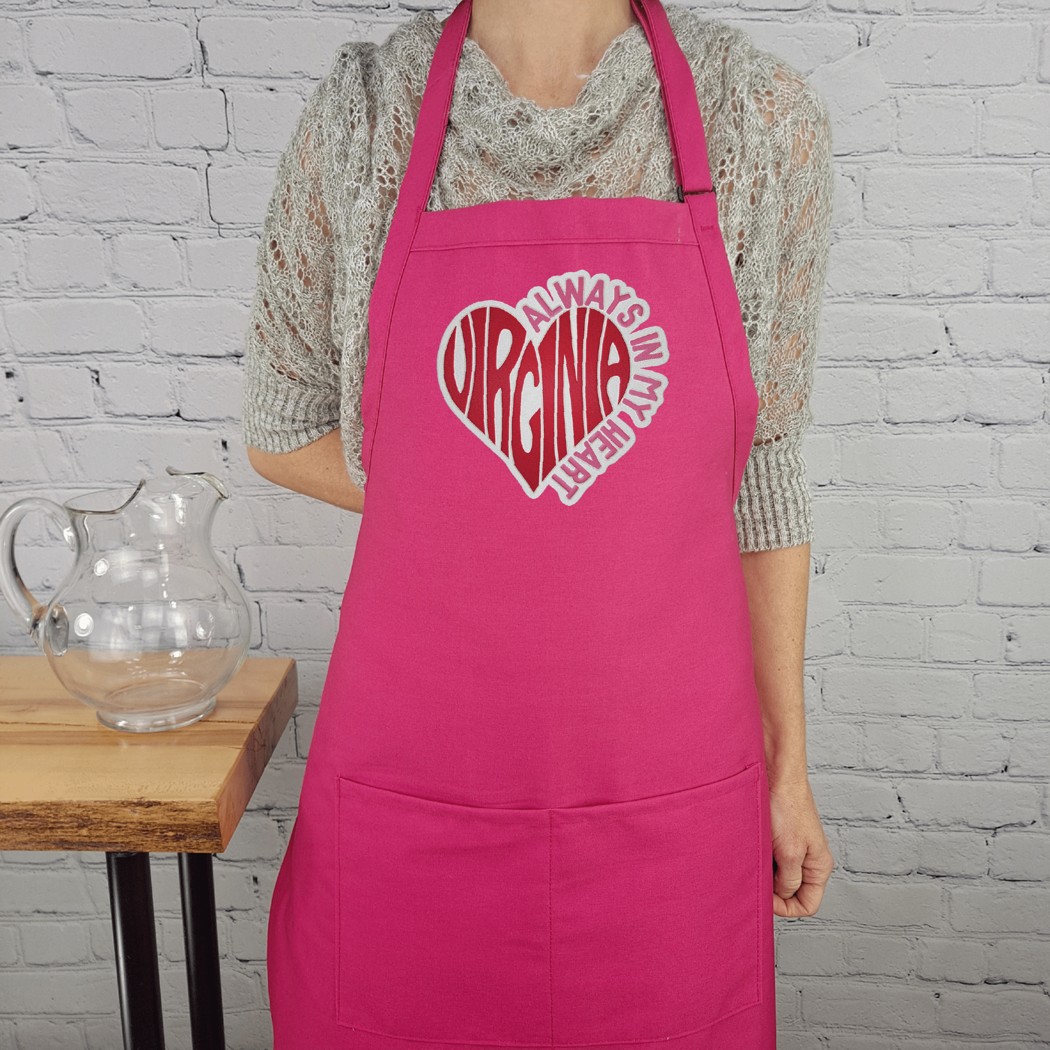 {{product_title}} – {{color}} embroidered kitchen apron