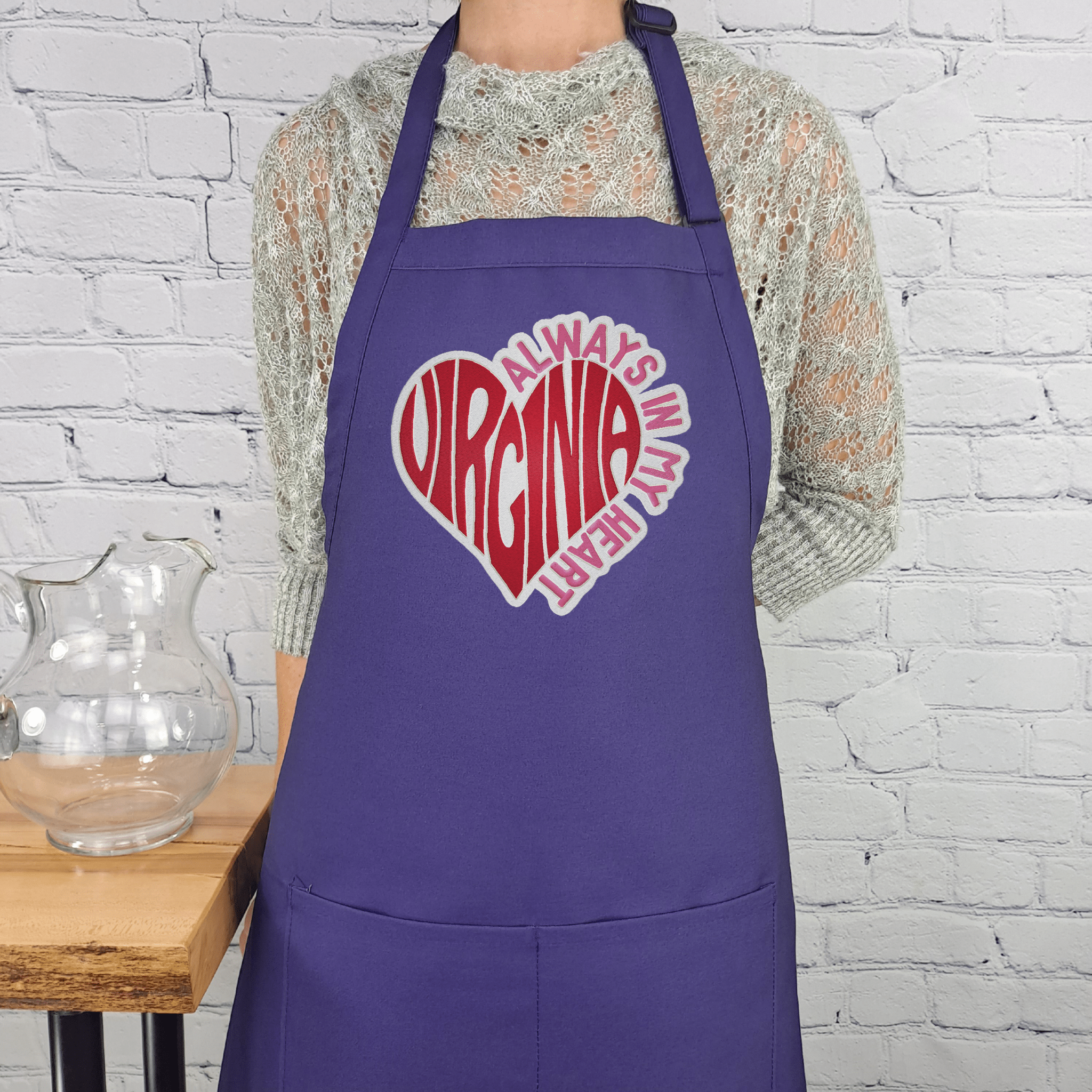 {{product_title}} – {{color}} embroidered kitchen apron