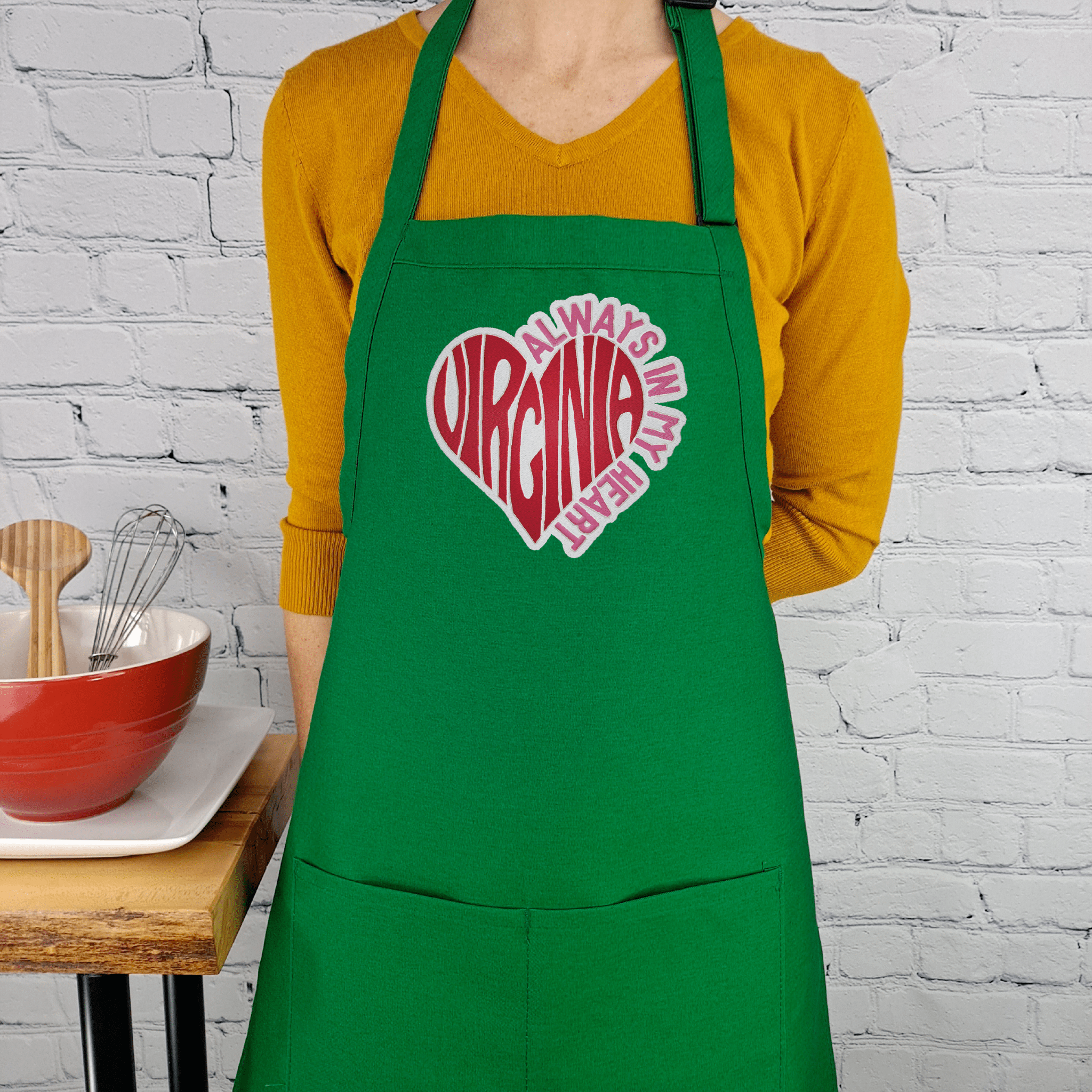 {{product_title}} – {{color}} embroidered kitchen apron
