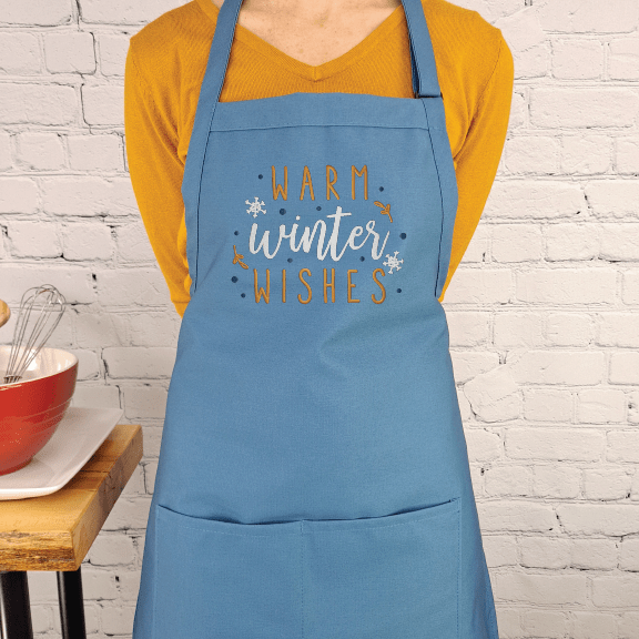 {{product_title}} – {{color}} embroidered kitchen apron