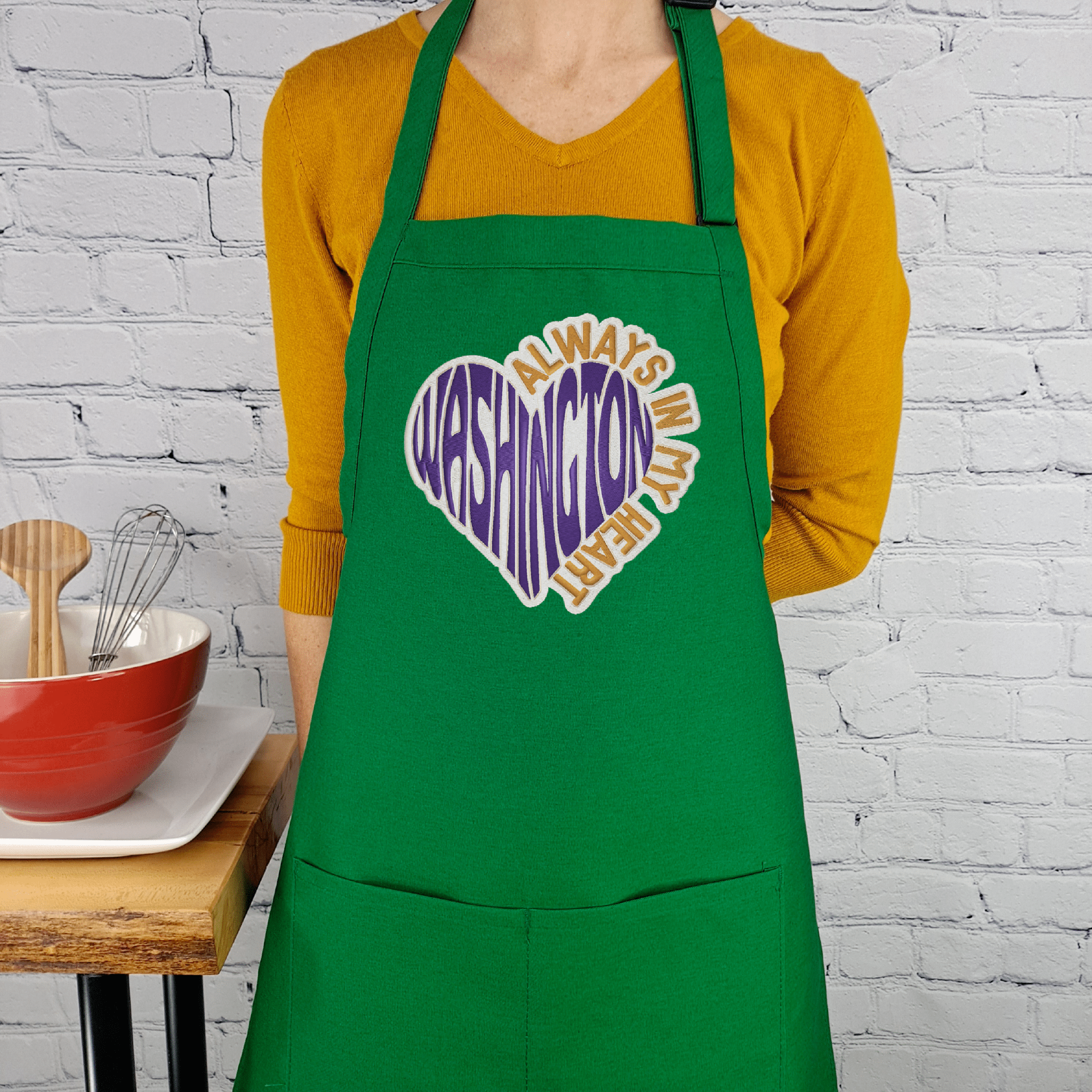{{product_title}} – {{color}} embroidered kitchen apron