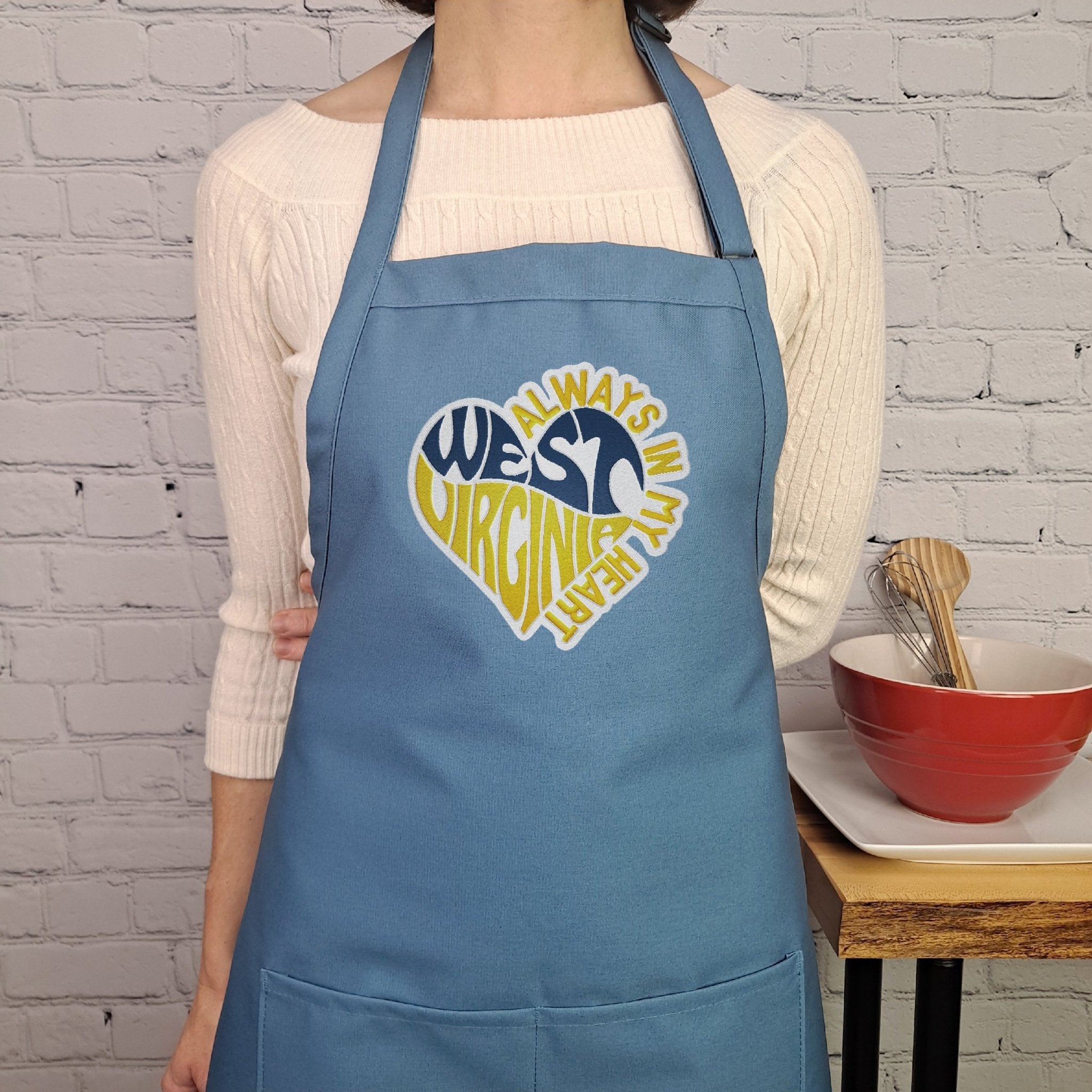 {{product_title}} – {{color}} embroidered kitchen apron