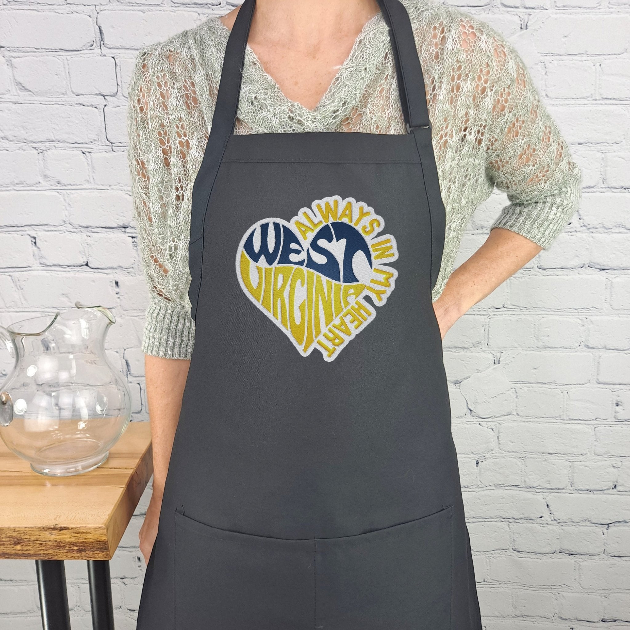 {{product_title}} – {{color}} embroidered kitchen apron