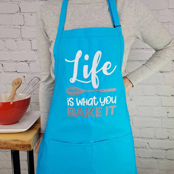 {{product_title}} – {{color}} embroidered kitchen apron