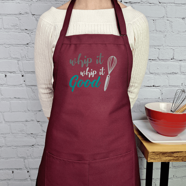 {{product_title}} – {{color}} embroidered kitchen apron