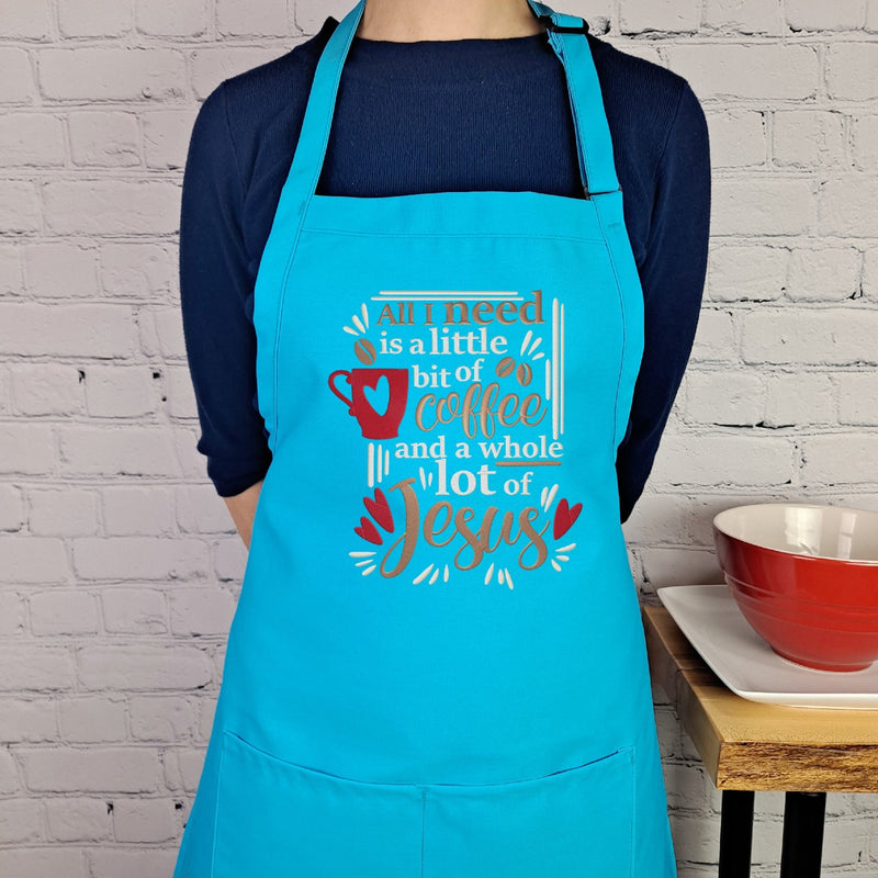 {{product_title}} – {{color}} embroidered kitchen apron