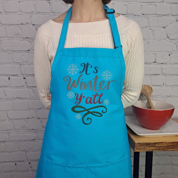 {{product_title}} – {{color}} embroidered kitchen apron