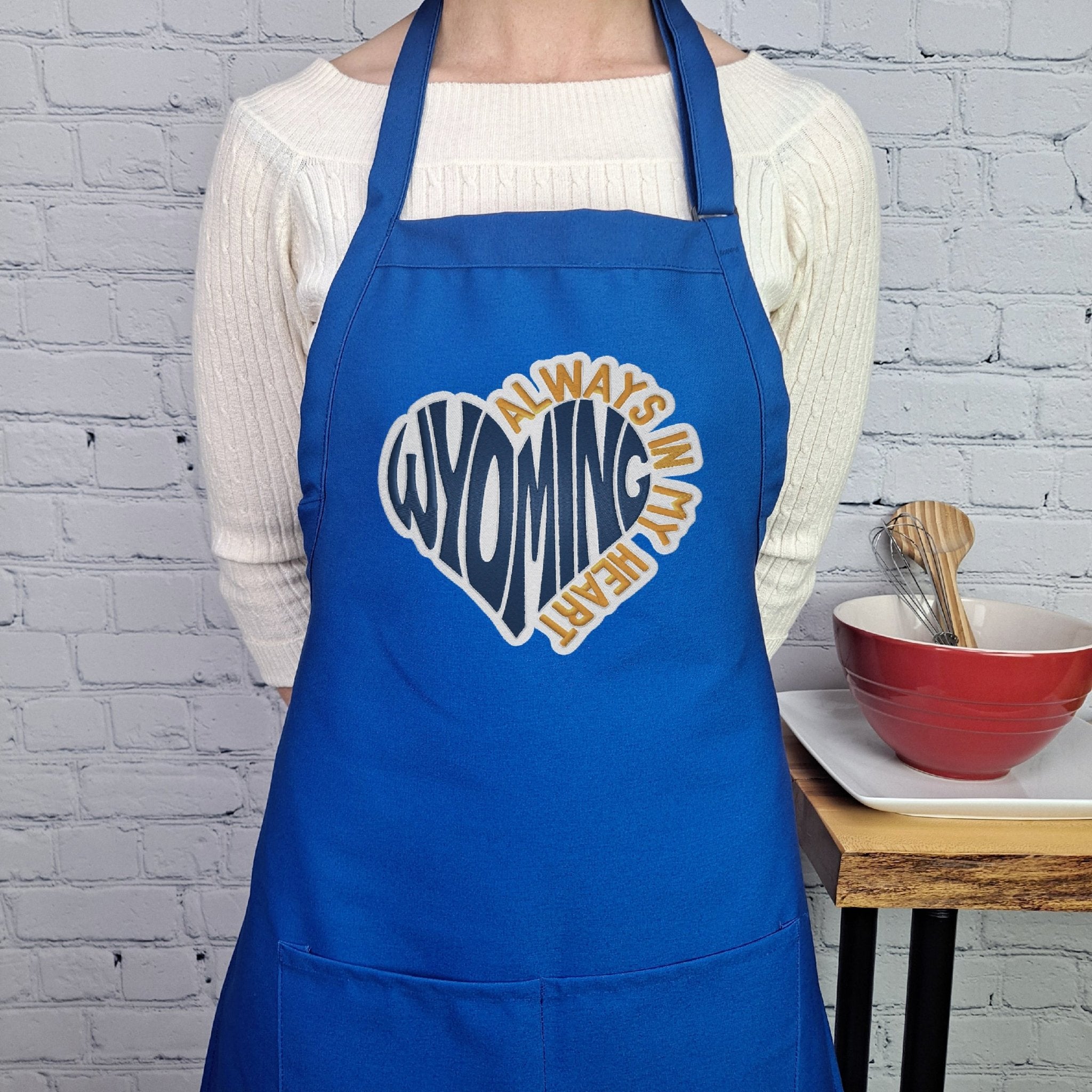{{product_title}} – {{color}} embroidered kitchen apron