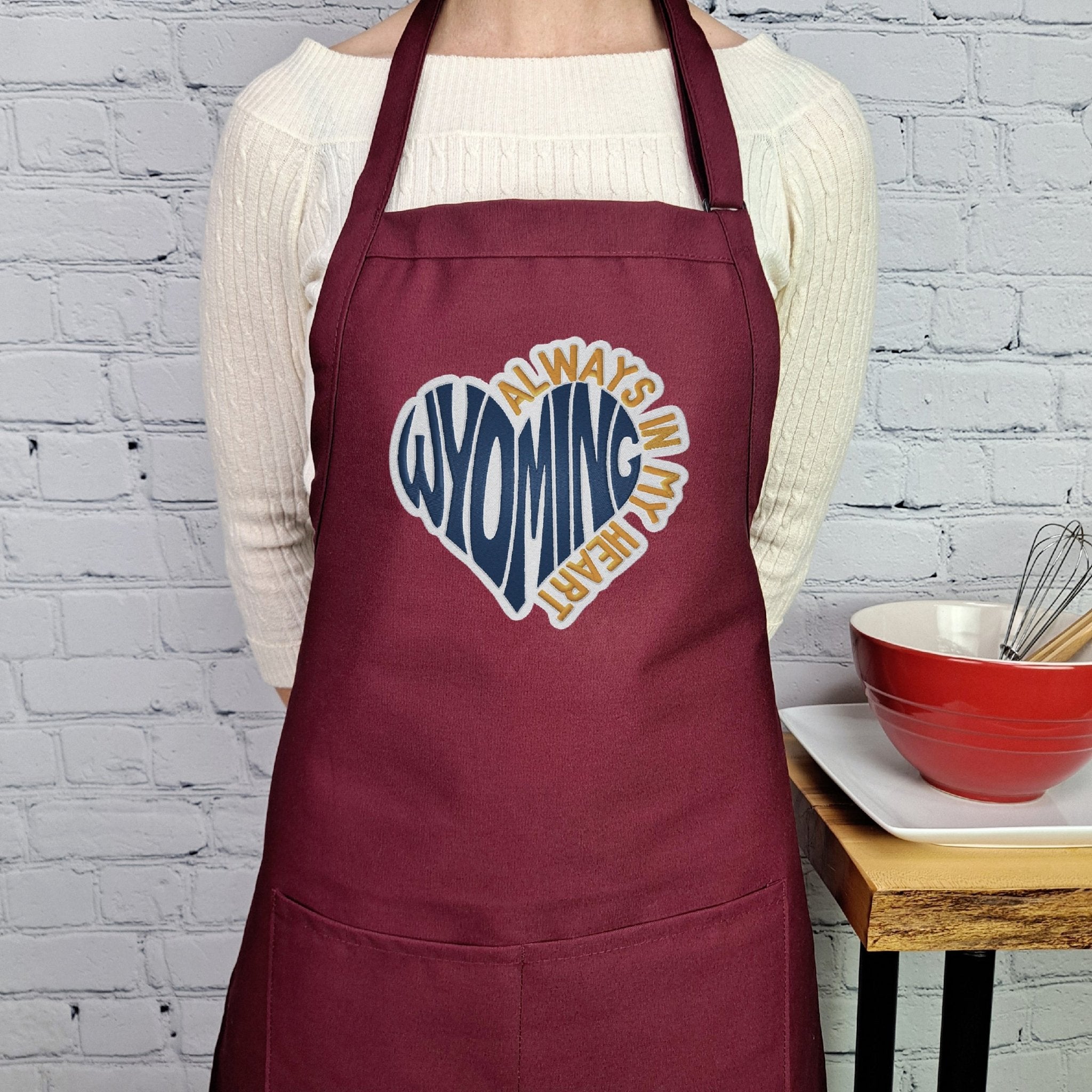 {{product_title}} – {{color}} embroidered kitchen apron