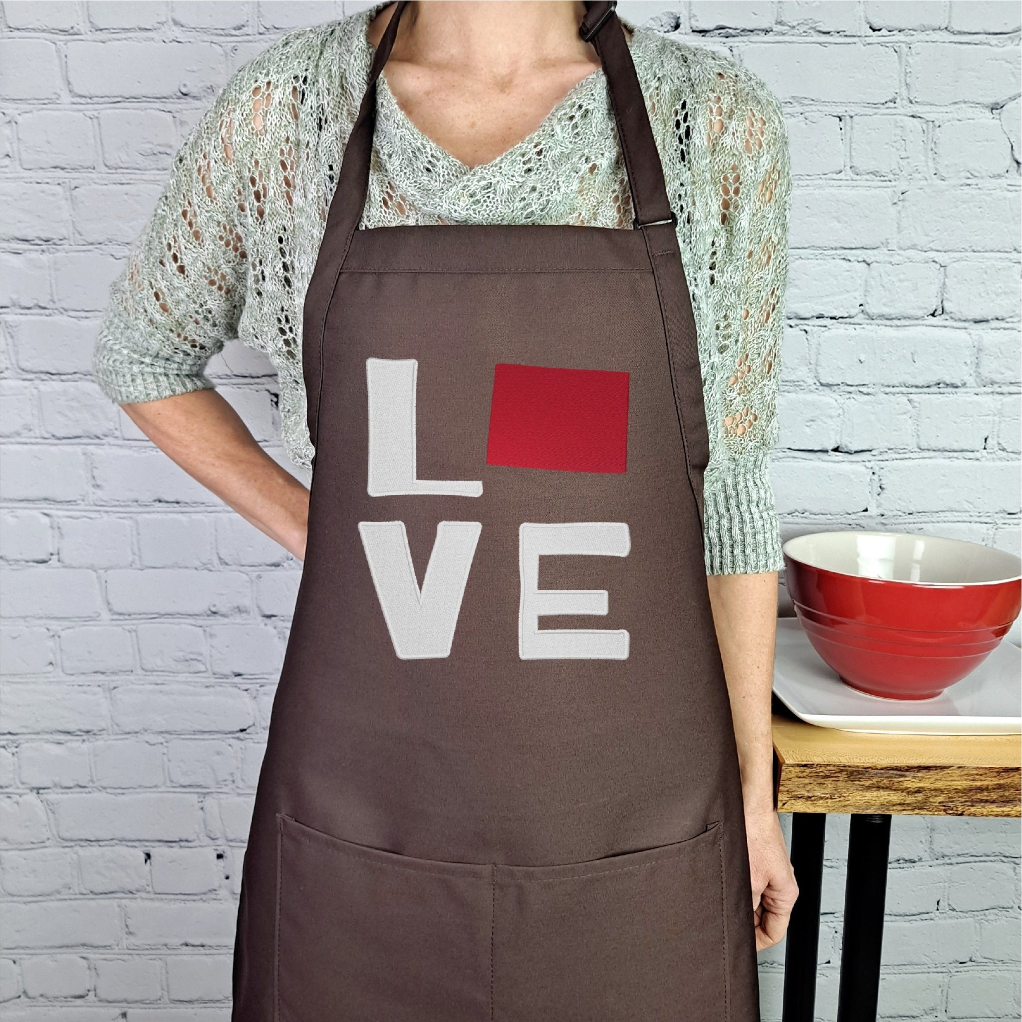 {{product_title}} – {{color}} embroidered kitchen apron