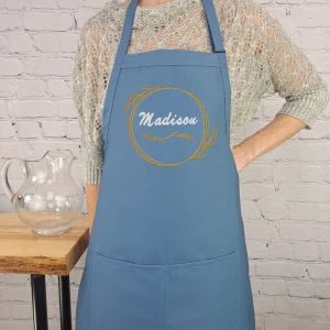 {{product_title}} – {{color}} embroidered kitchen apron
