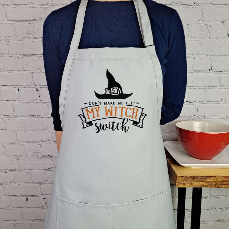 Flip My Witch Switch! Halloween Apron