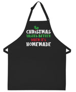 Christmas Holiday apron tastes better when it's homemade Apron with  pockets and adjustable neck embroidered