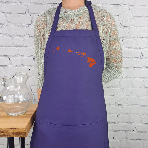 Hawaii Embroidered Apron love our home state kitchen cooking baking apron perfect gift for her