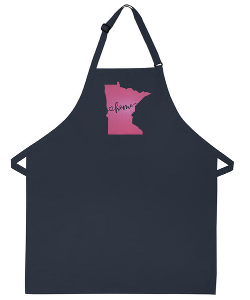 Minnesota Embroidered Apron love our home state kitchen cooking apron