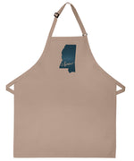 Mississippi Apron Embroidered love our home magnolia state state kitchen cooking baking apron