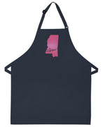 Mississippi Apron Embroidered love our home magnolia state state kitchen cooking baking apron