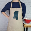 Mississippi Apron Embroidered love our home magnolia state state kitchen cooking baking apron