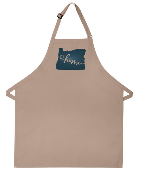 Oklahoma Embroidered Apron love our home state kitchen cooking apron