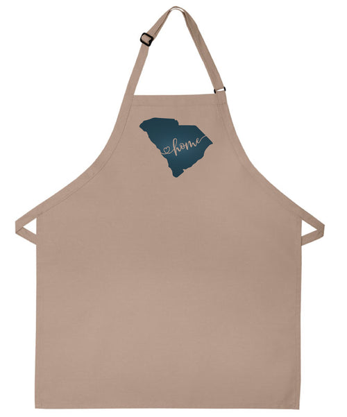 South Carolina Embroidered Apron love our home state kitchen cooking apron