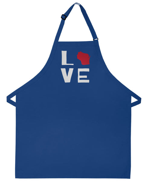 Wisconsin apron embroider wisconsin gift kitchen apron gift for him