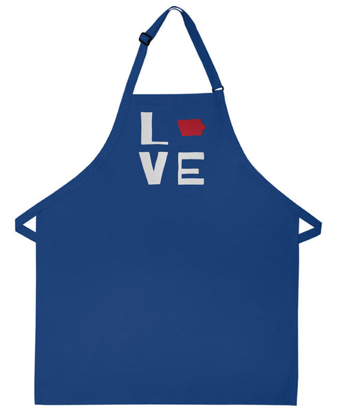 Iowa apron embroider gift baking apron perfect gift for her