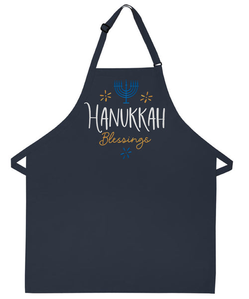 Hanukkah apron embroidery baking apron Jewish gift for her