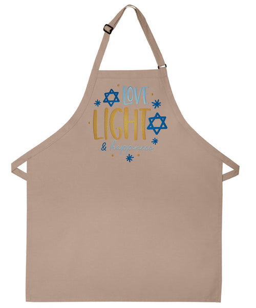 Love Light Hanukkah Apron