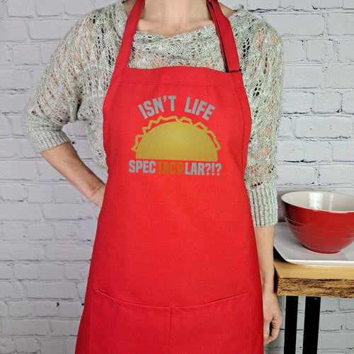 Dill Pickle Humor kitchen apron Just dill with it embroidered apron –  Threaded Stitch