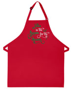 Christmas Savior apron reason for the season embroidered apron with pockets hostess gift