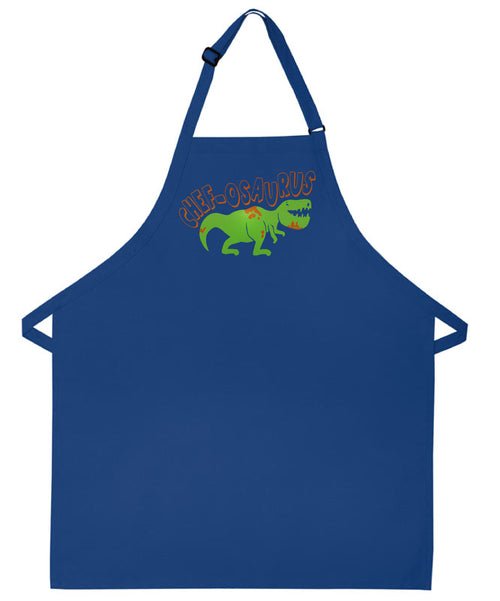 Dinosaur apron for kids chefosaurus kitchen apron embroidered durable material stain resistant with pockets boy gift