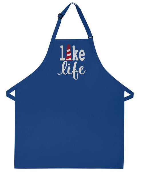 Lake life apron lighthouse kitchen cooking summer grilling apron