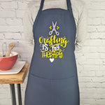 Craft apron crafting is my therapy embroidered gift apron for her