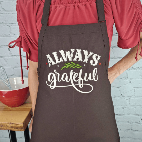 {{product_title}} – {{color}} embroidered kitchen apron