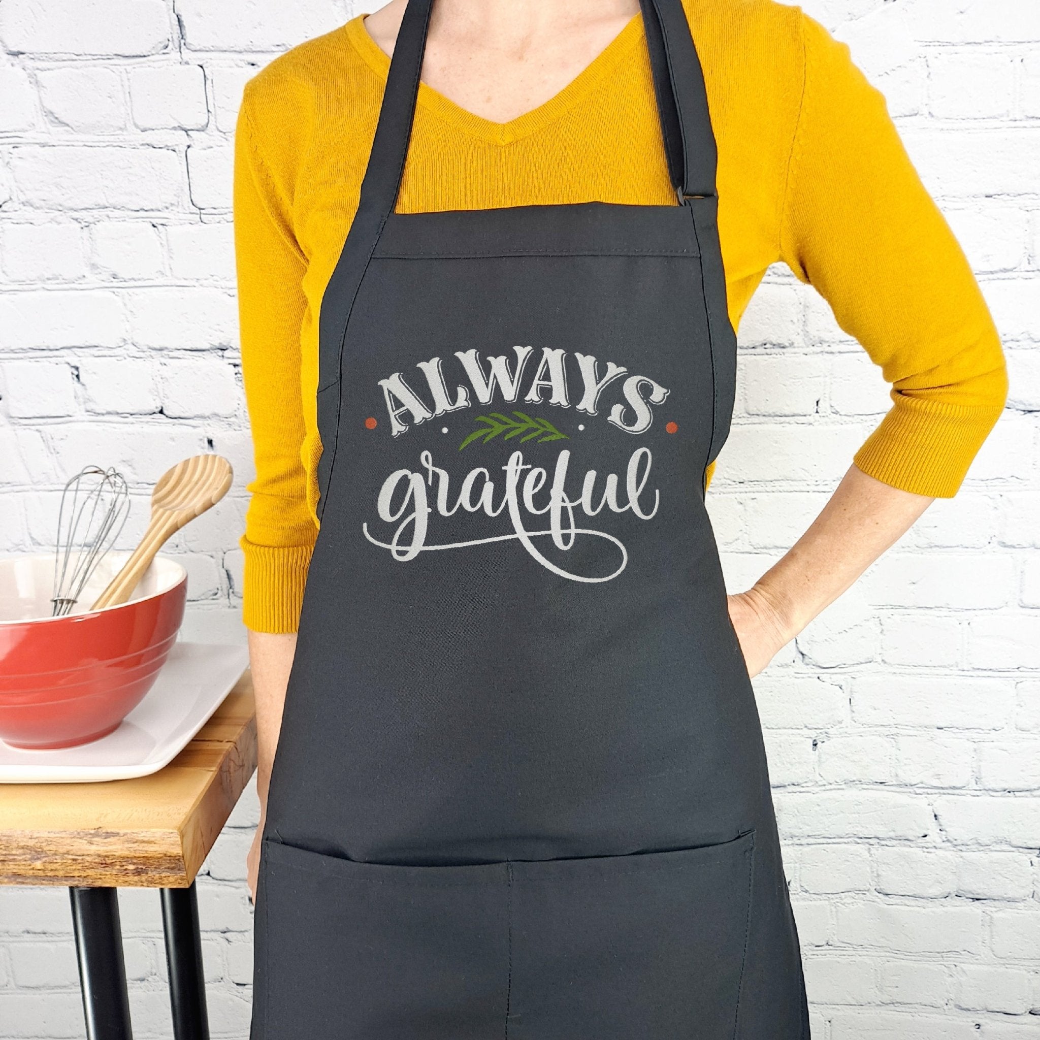{{product_title}} – {{color}} embroidered kitchen apron