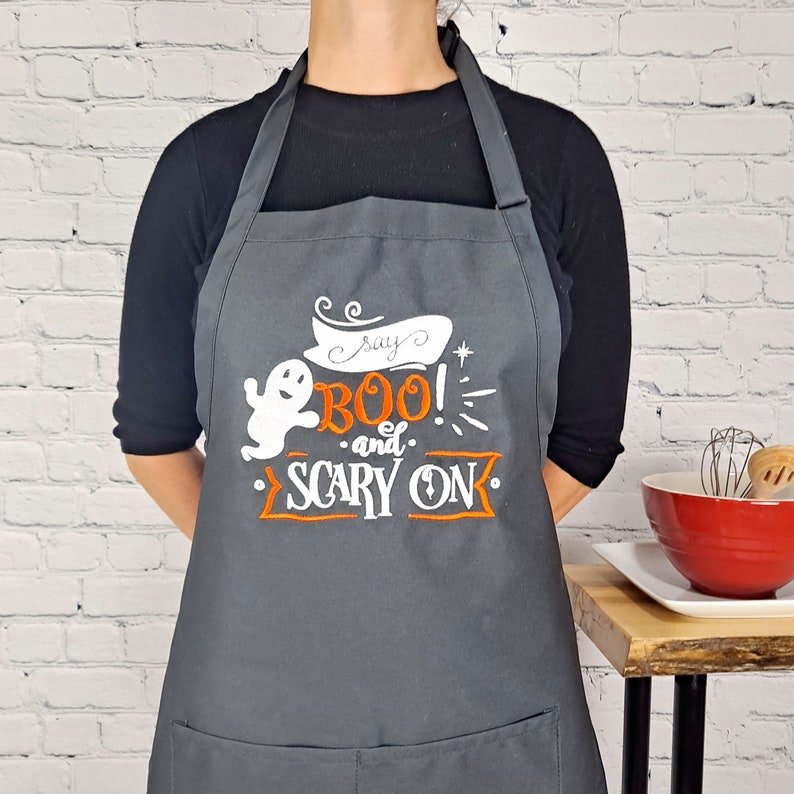 Boo & Scary On - Threaded Stitch