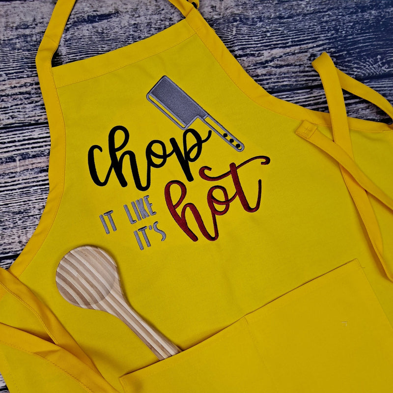 {{product_title}} – {{color}} embroidered kitchen apron
