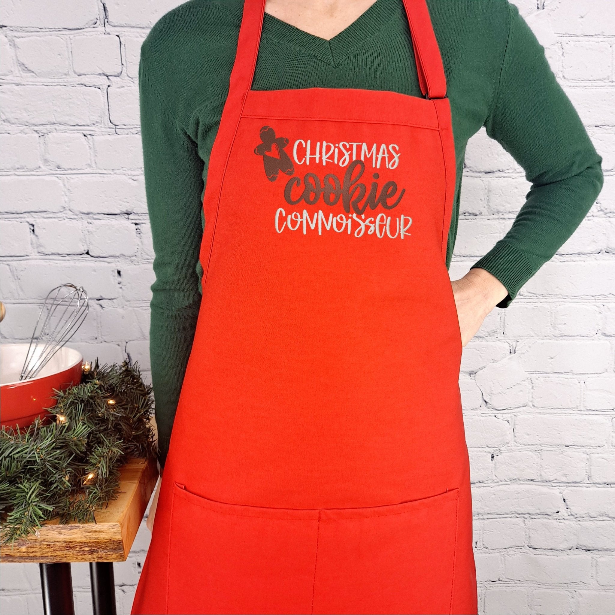 {{product_title}} – {{color}} embroidered kitchen apron