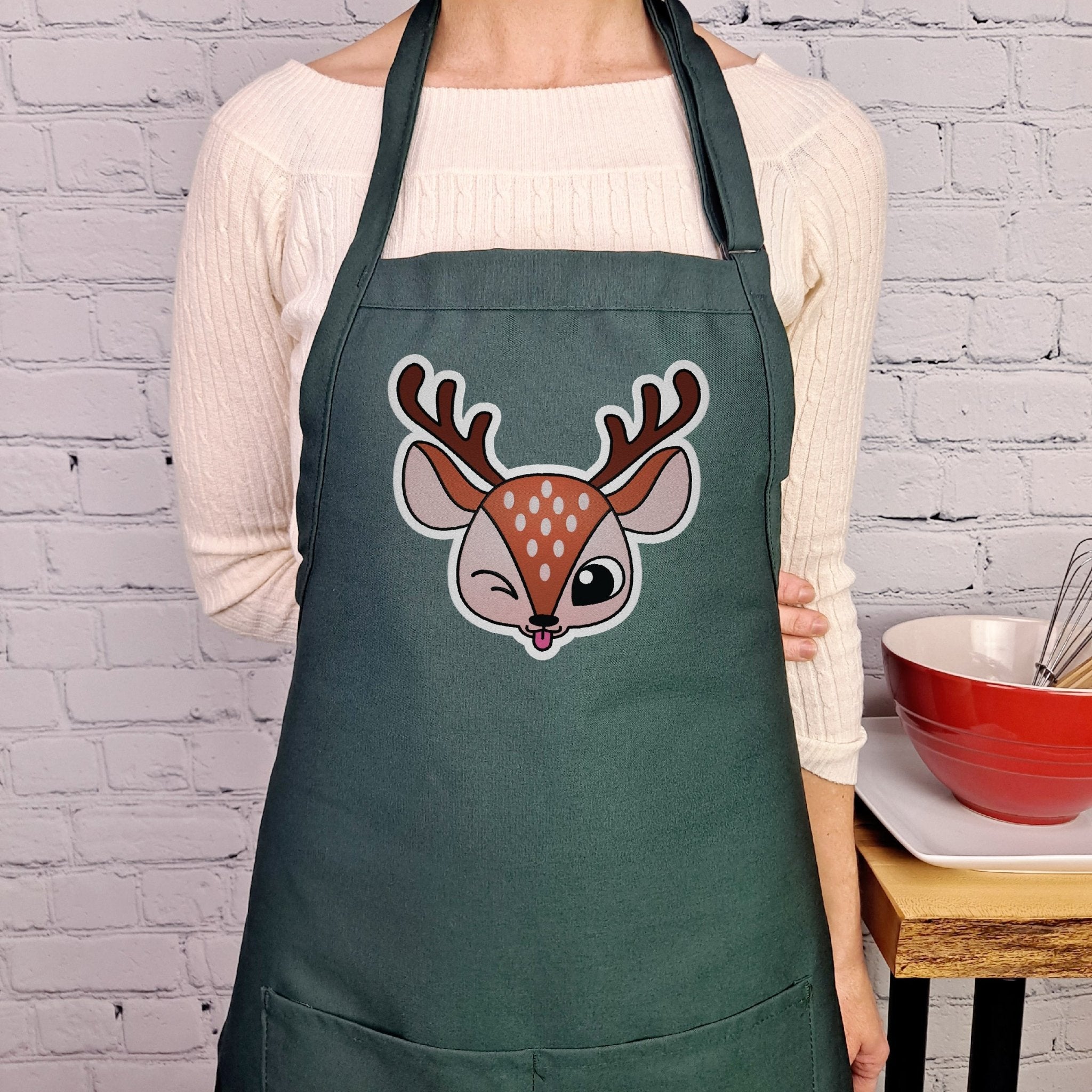 {{product_title}} – {{color}} embroidered kitchen apron