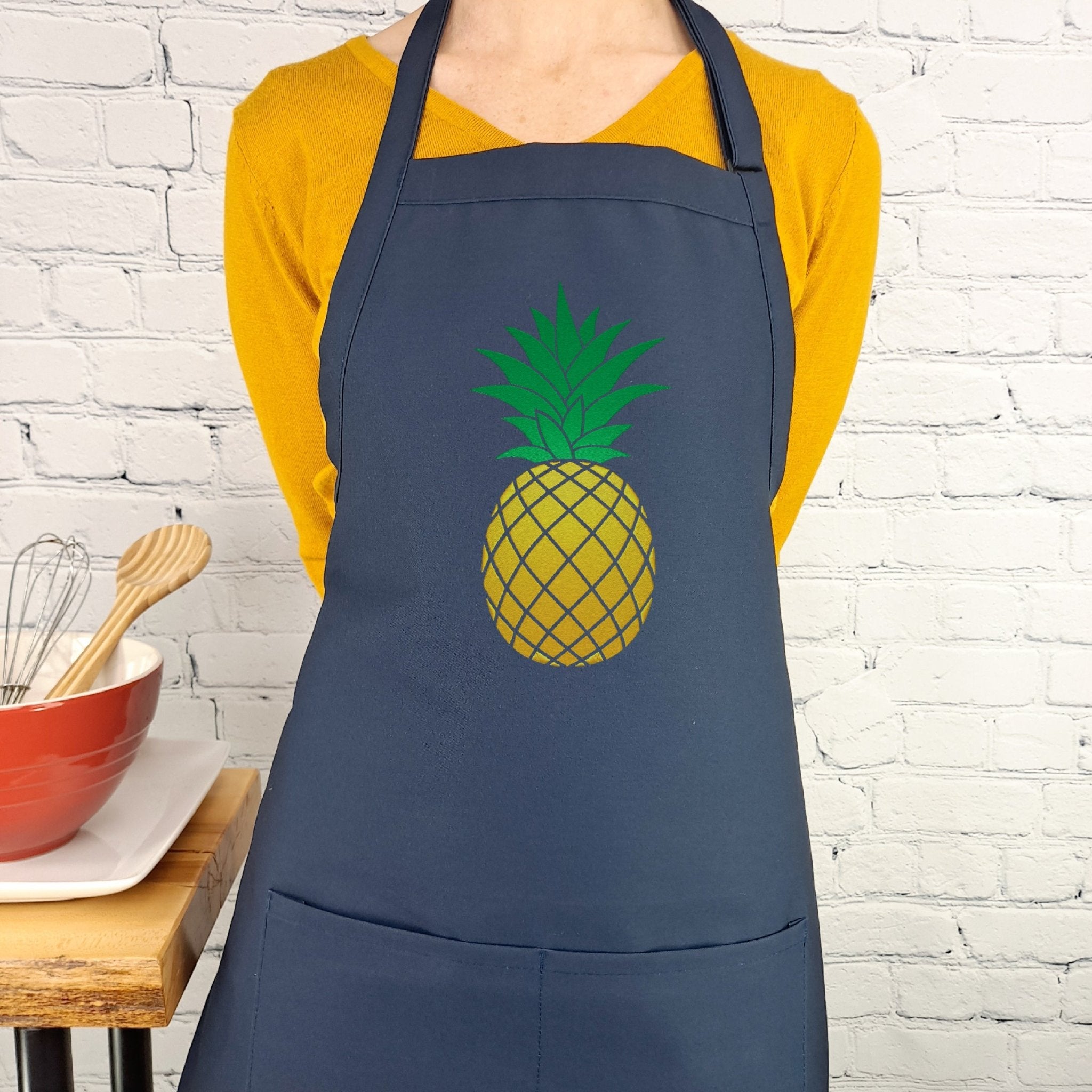 {{product_title}} – {{color}} embroidered kitchen apron
