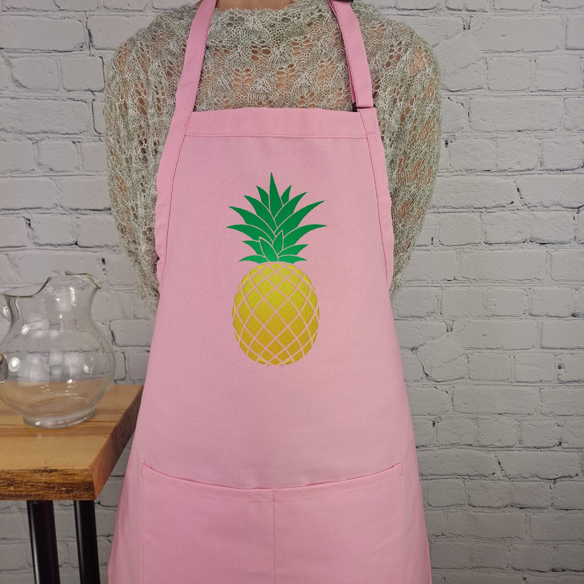 {{product_title}} – {{color}} embroidered kitchen apron