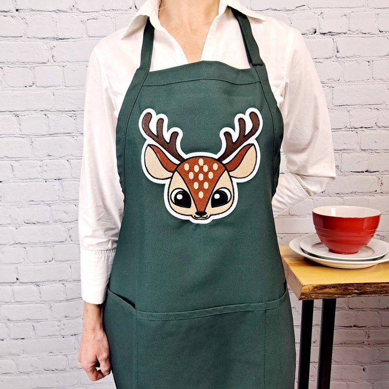 {{product_title}} – {{color}} embroidered kitchen apron