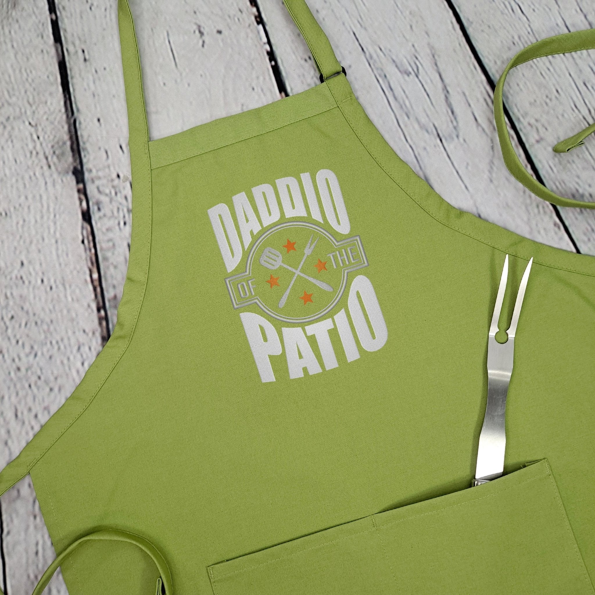 {{product_title}} – {{color}} embroidered kitchen apron