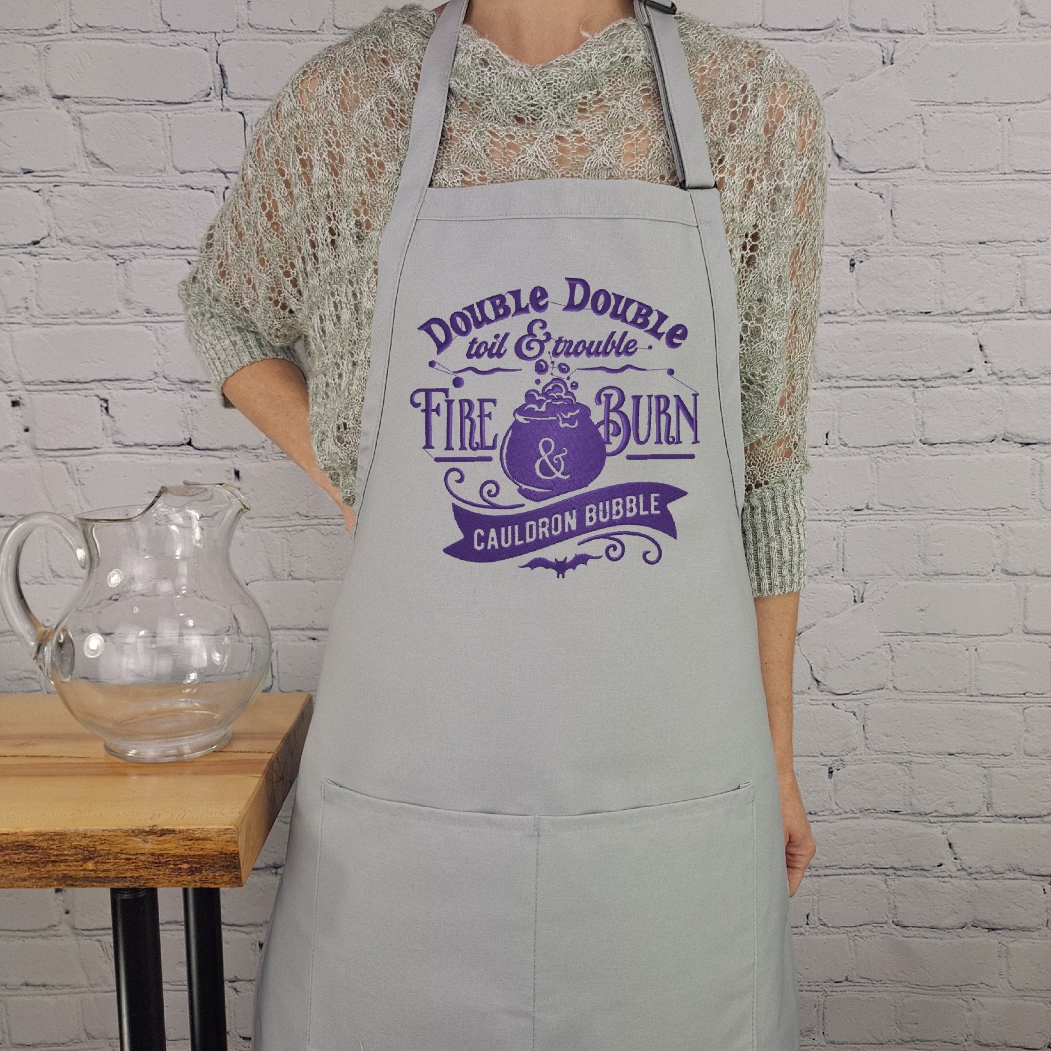 {{product_title}} – {{color}} embroidered kitchen apron