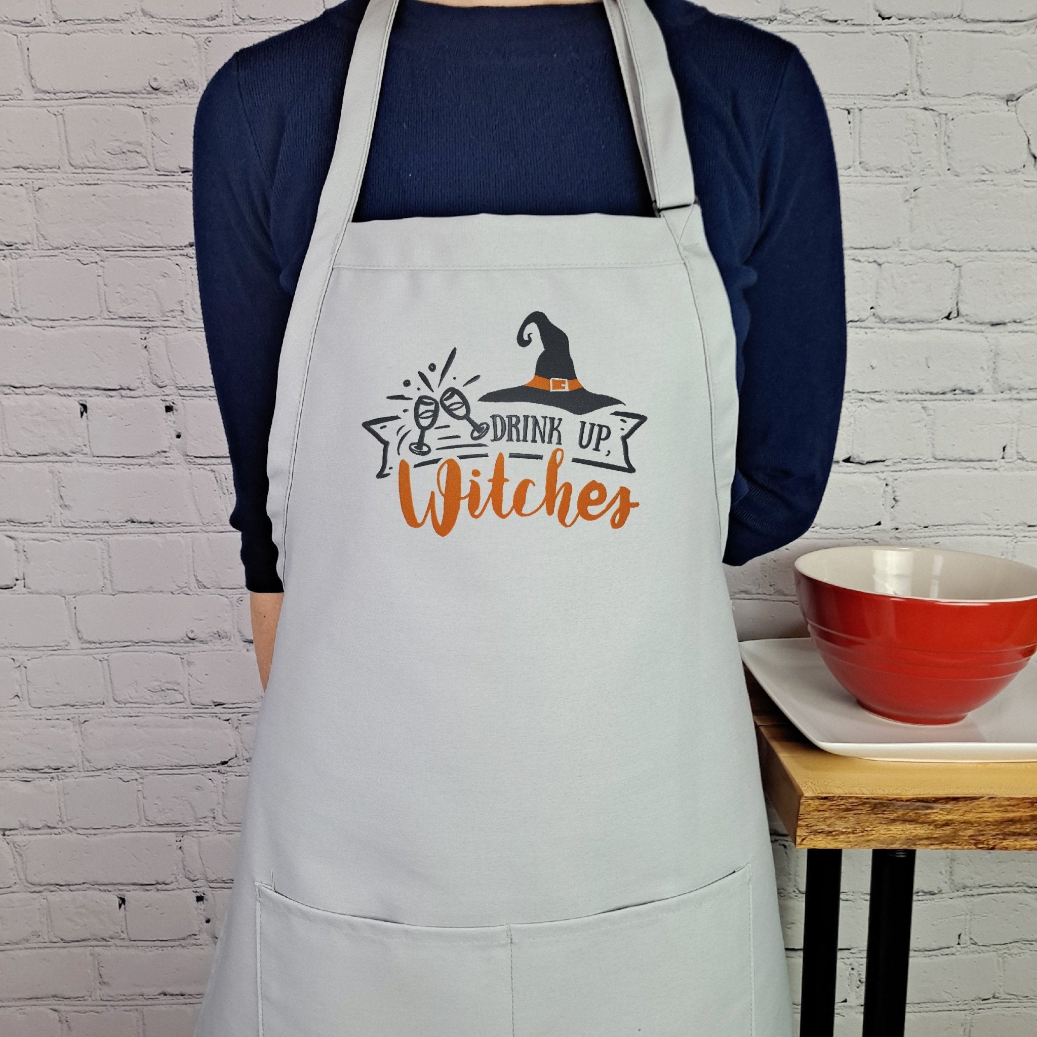 {{product_title}} – {{color}} embroidered kitchen apron